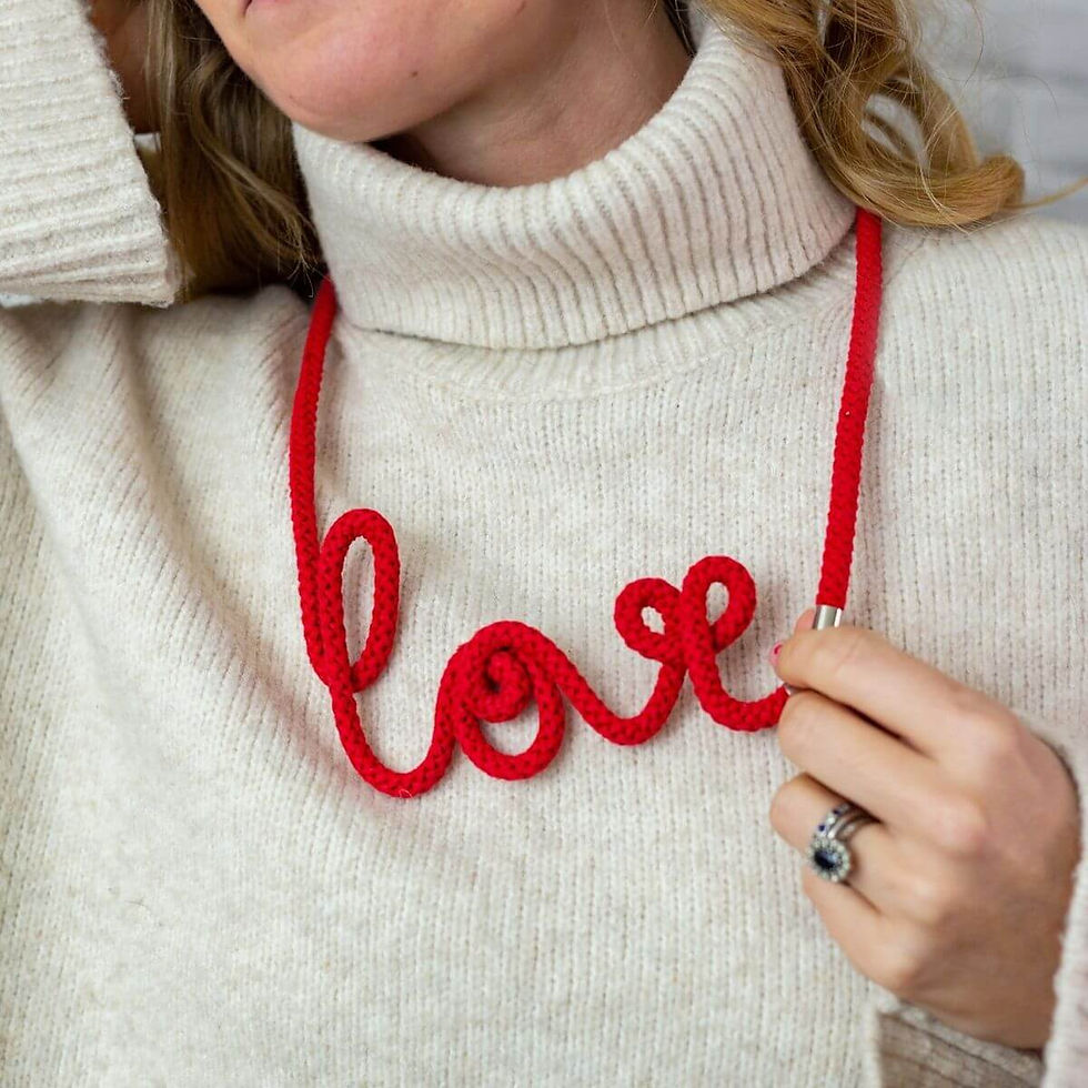 Thumbnail: Scarlett love word necklace