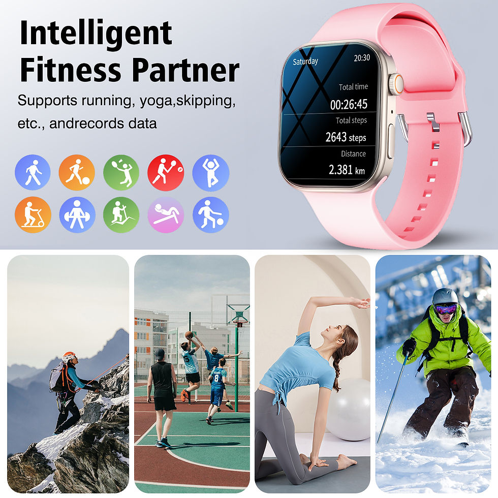 Miniatura: Smart Fitness Smartwatch – Bluetooth Calls, Messages & Health Monitoring