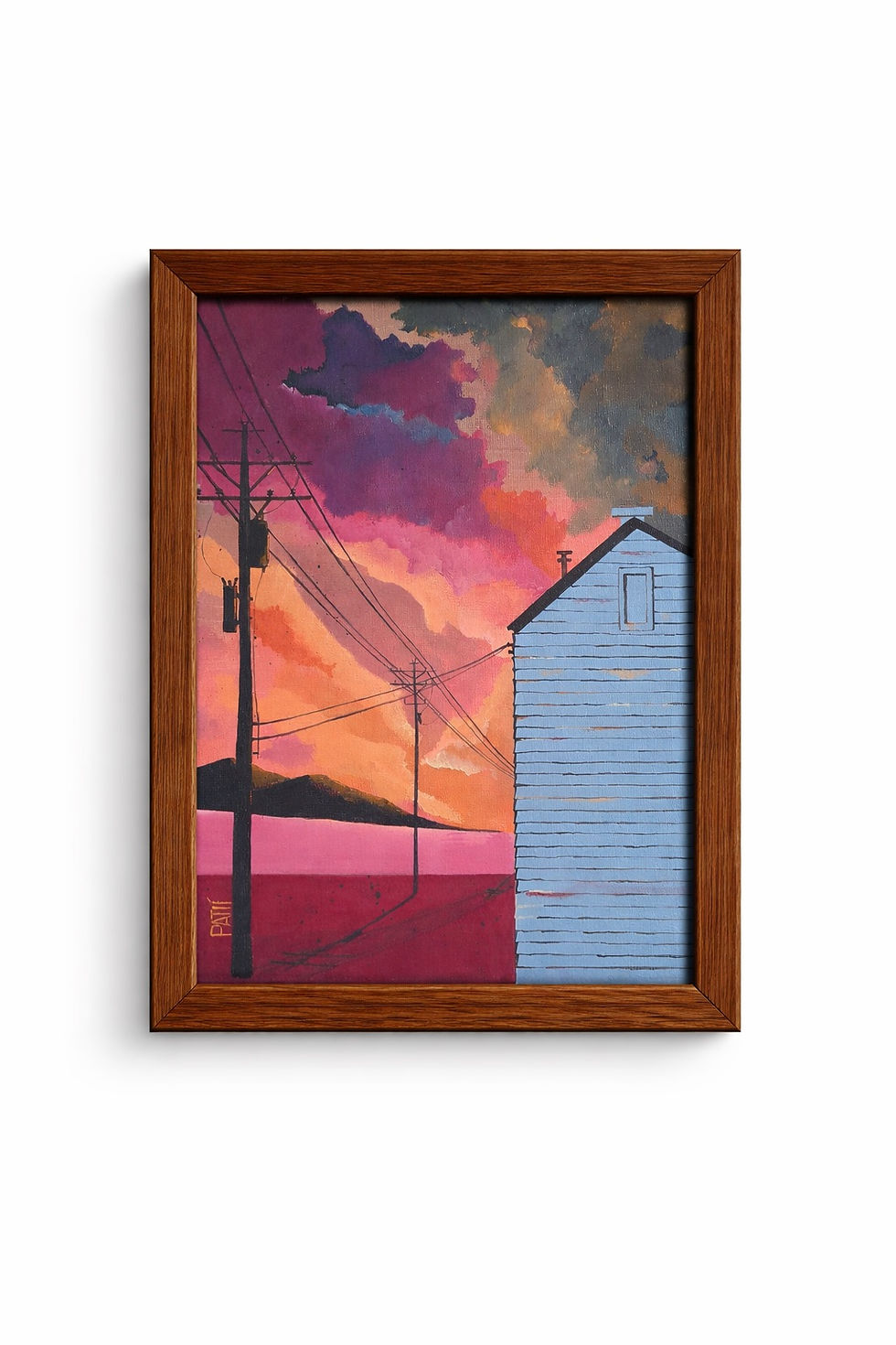Thumbnail: Atmosphere – Acrylic on Canvas Urban Landscape Painting, Rotterdam (2024)