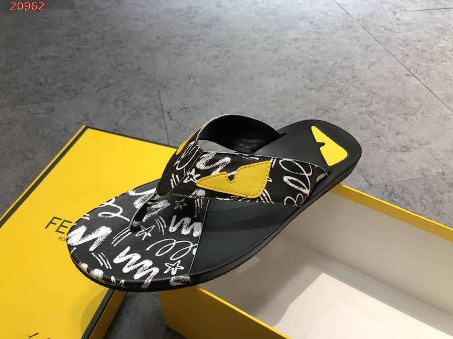 Thumbnail: FENDI Leather Slippers