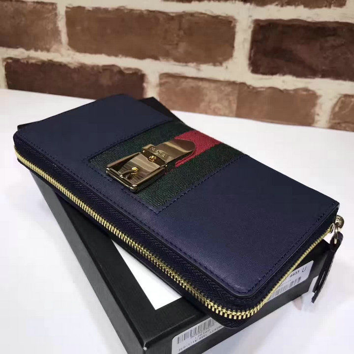 Thumbnail: GUCCI Marmont Zip Top Leather Wallet