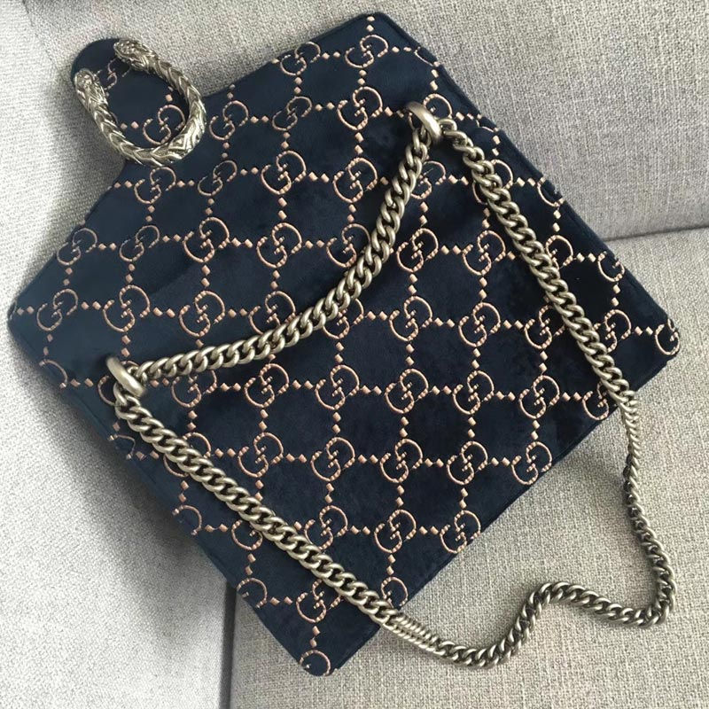 Thumbnail: GUCCI Dionysus GG Velvet Mini Chain Bag