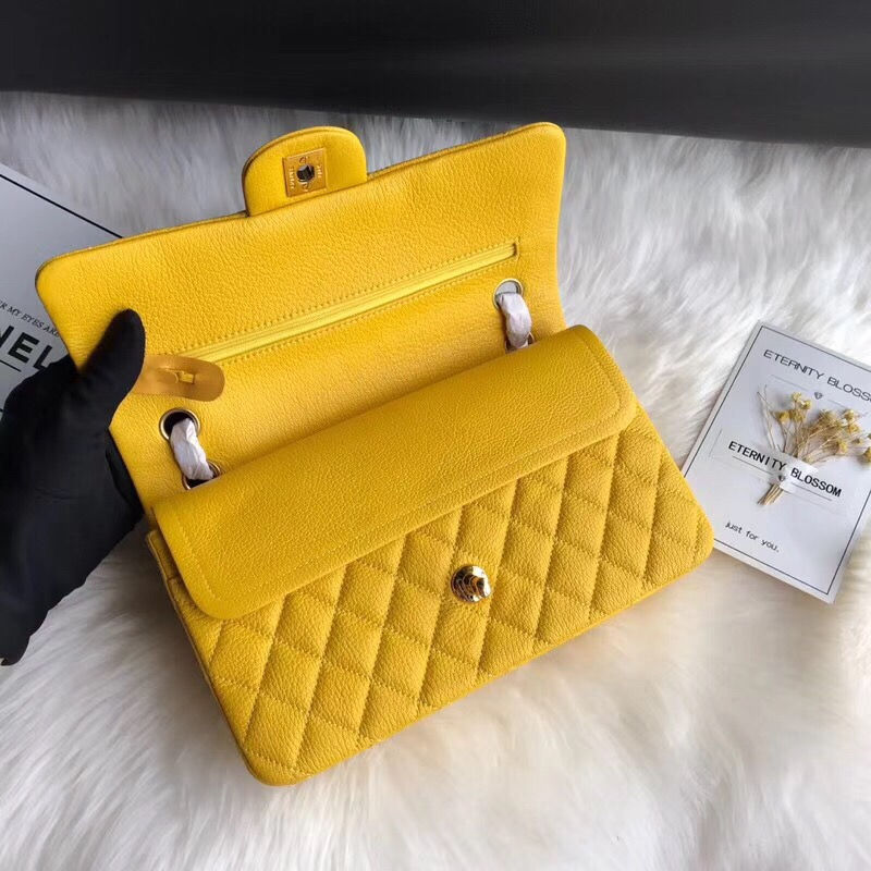 Thumbnail: CHANEL Quilted Calfskin Gold-hardware Caviar Leather Bag