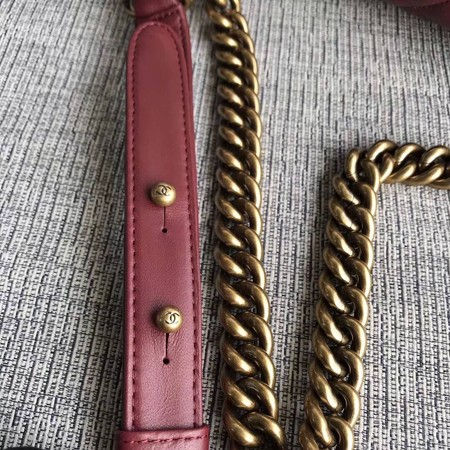 Thumbnail: CHANEL Boy Flap Sheepskin Leather Bag