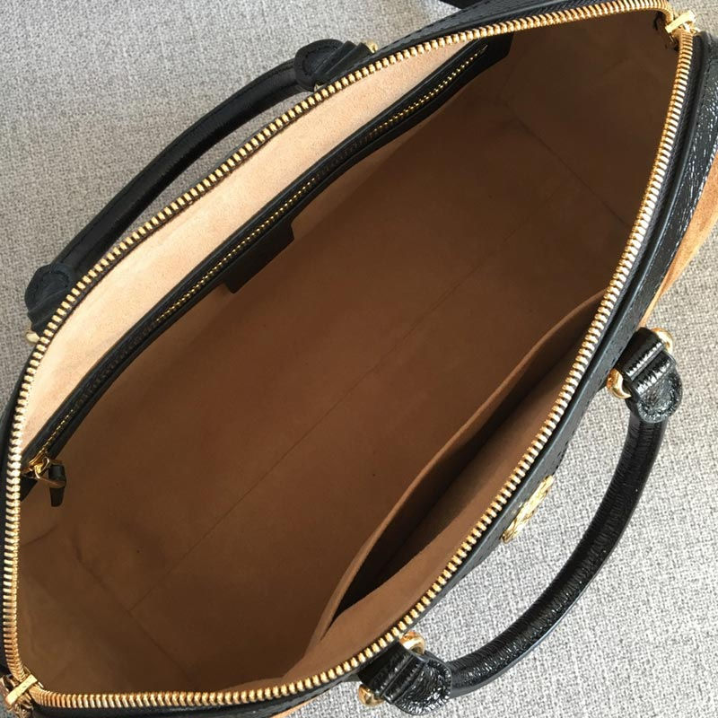 Thumbnail: GUCCI GG Top Handle Leather Bag