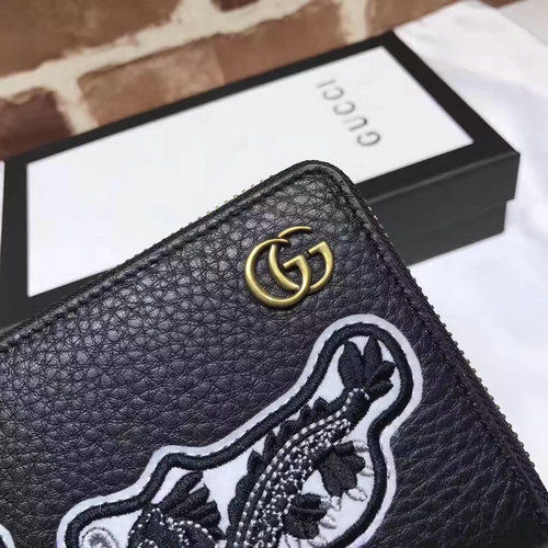Thumbnail: GUCCI Marmont Zip Top Leather Wallet