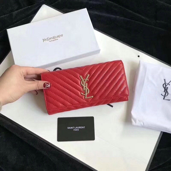Thumbnail: YSL Strap Classic Leather Wallet