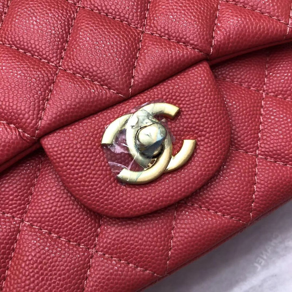 Thumbnail: CHANEL CAVIAR LEATHER FLAP BAG
