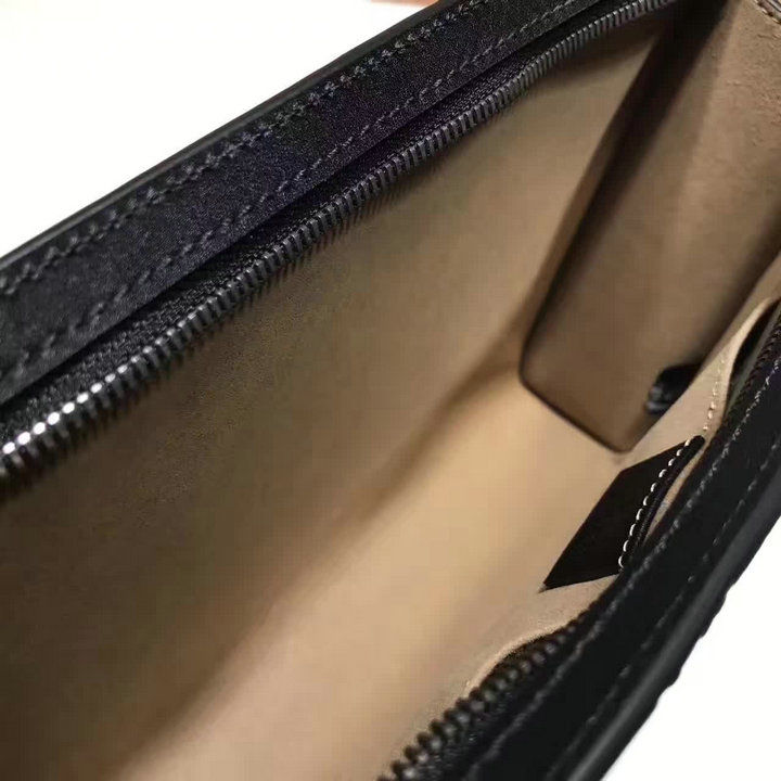 Thumbnail: GUCCI Monogram Zip Top Leather Wallet Purse