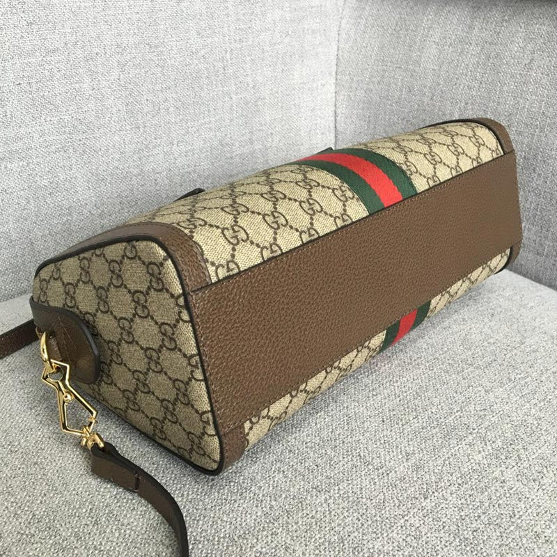 Thumbnail: GUCCI GG Top Handle Leather Bag