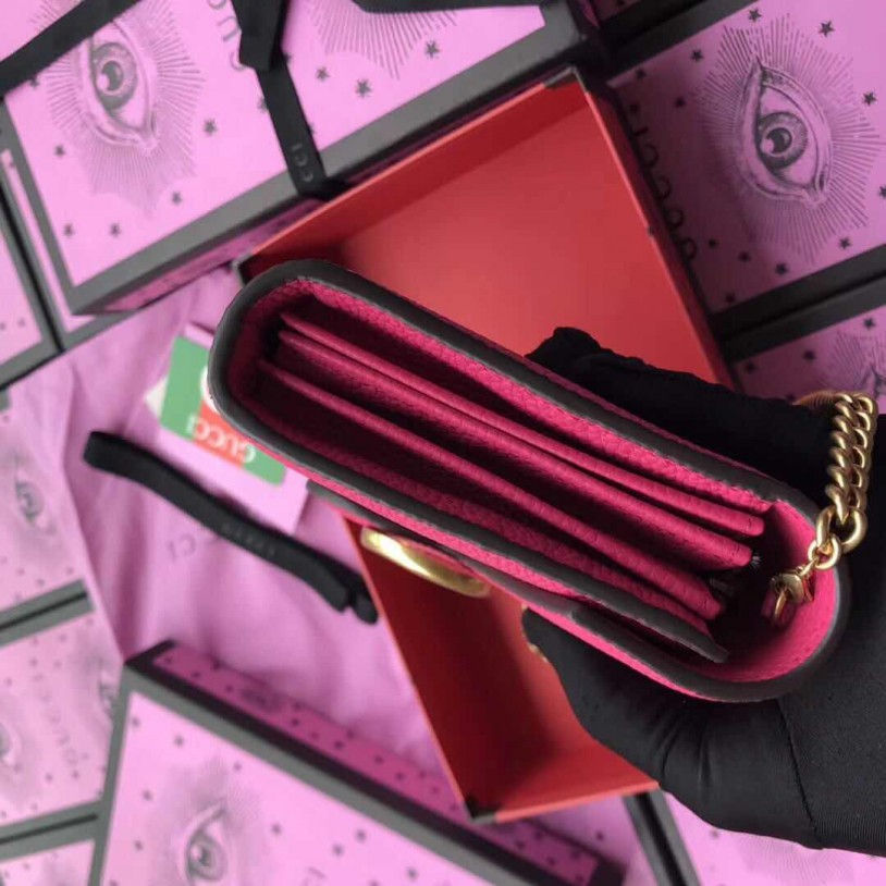 Thumbnail: GUCCI GG Marmont Mini Chain Leather Bag