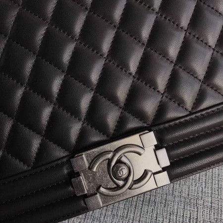 Thumbnail: CHANEL Boy Flap Sheepskin Leather Bag