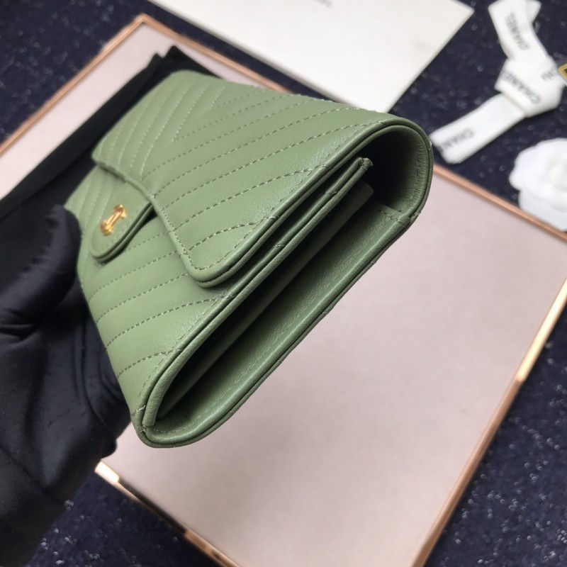 Thumbnail: CHANEL Classic Flap Leather Wallet