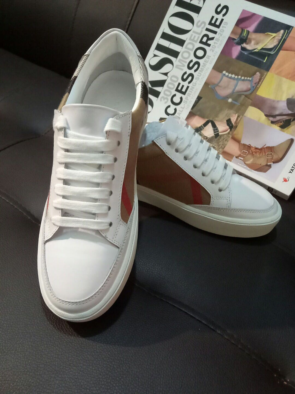 Thumbnail: BURBERRY Leather Sneakers