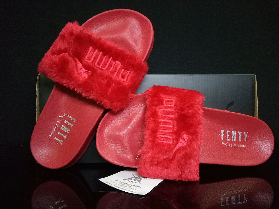 Thumbnail: PUMA Rihanna Fenty Fur Slide Sandals