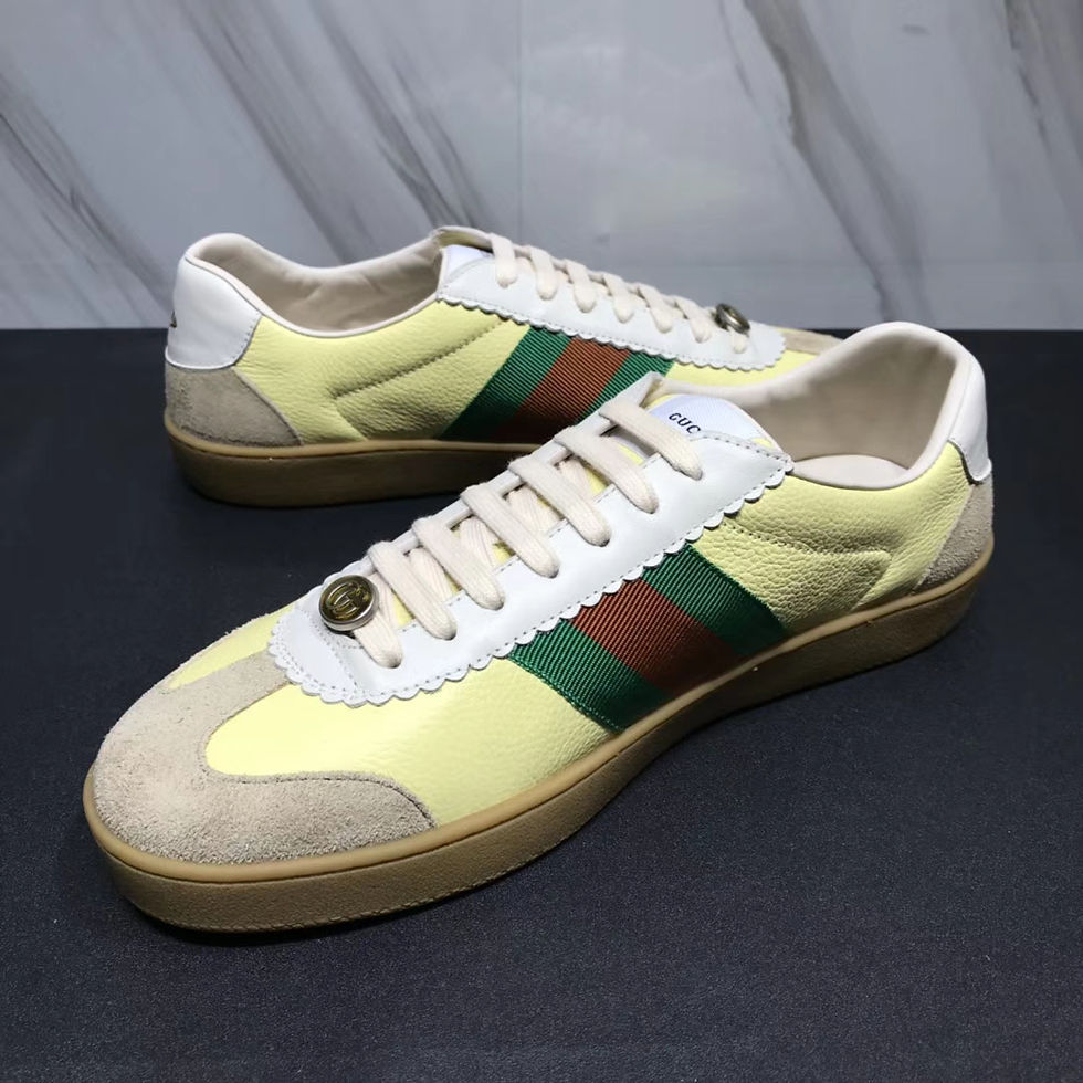 Thumbnail: GUCCI Monogram Canvas Leather Sneaker