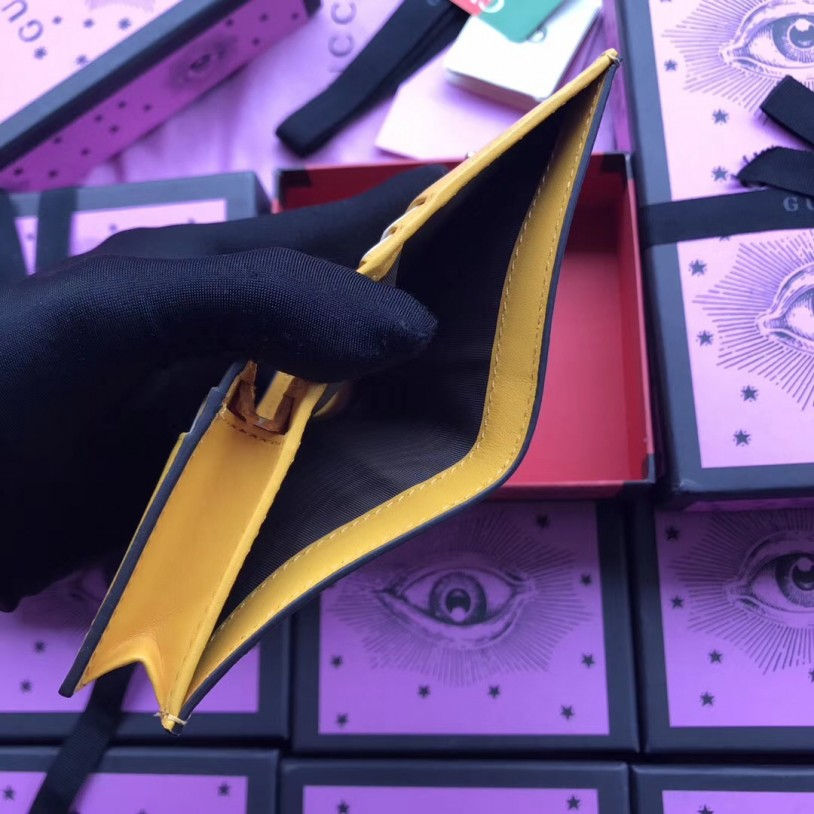 Thumbnail: GUCCI GG Supreme Card Case Leather Wallet