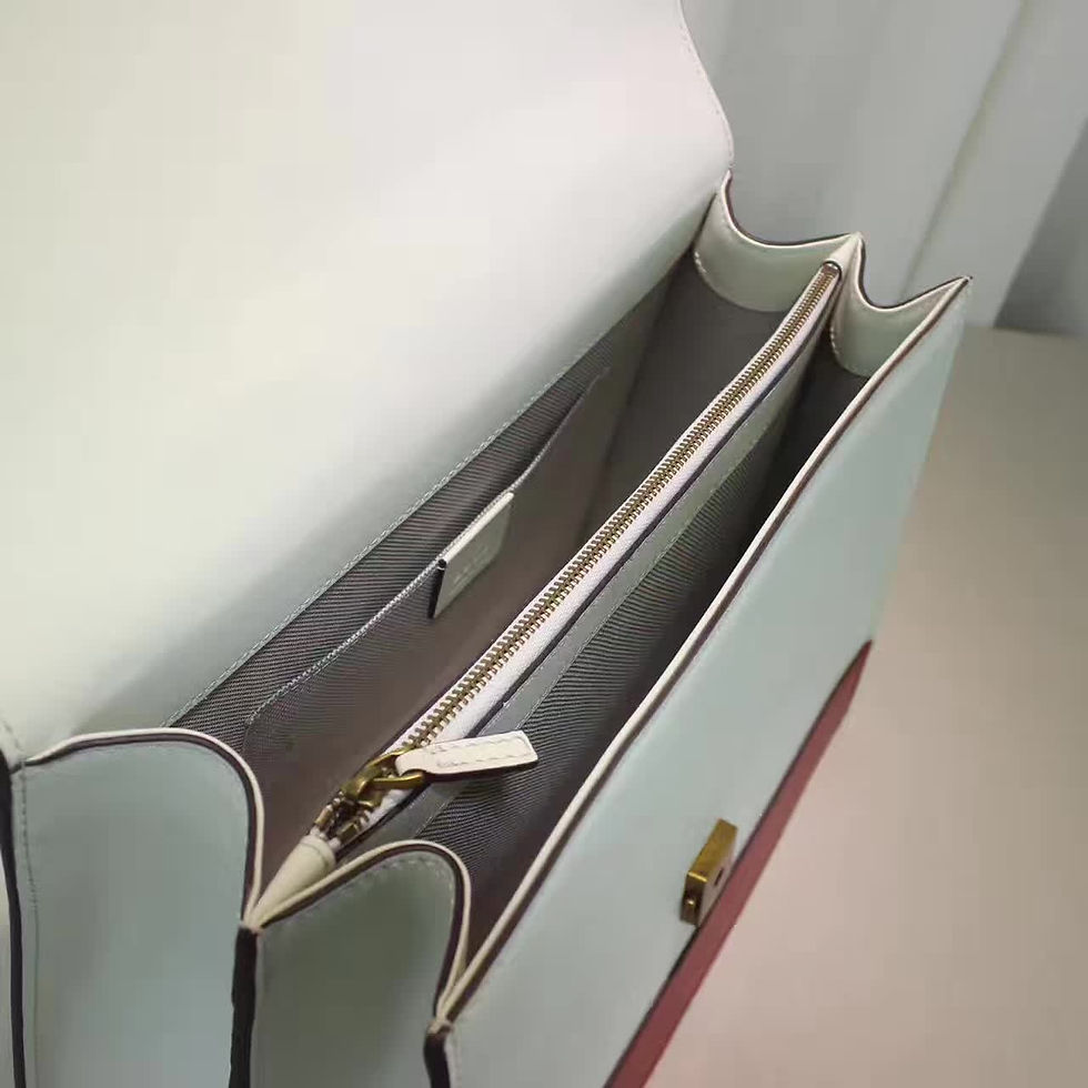 Thumbnail: GUCCI Embroidered Leather Shoulder Bag