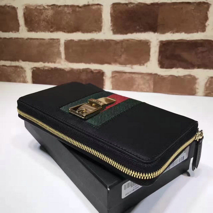 Thumbnail: GUCCI Marmont Zip Top Leather Wallet