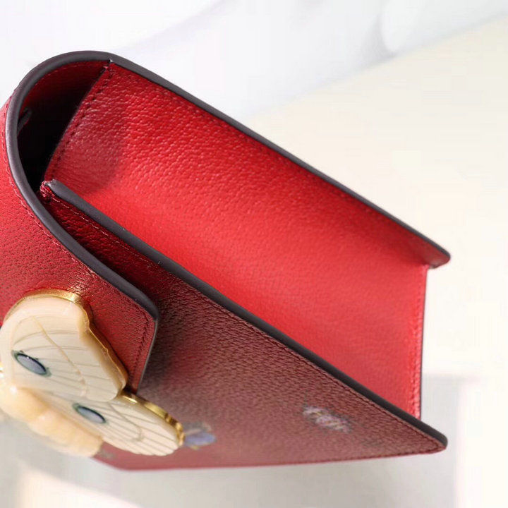 Thumbnail: GUCCI Butterfly Supreme Leather Bag