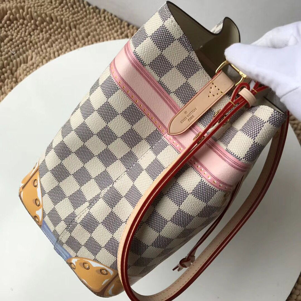Thumbnail: LOUIS VUITTON Trunks Damier Azur Canvas Neonoe Bag