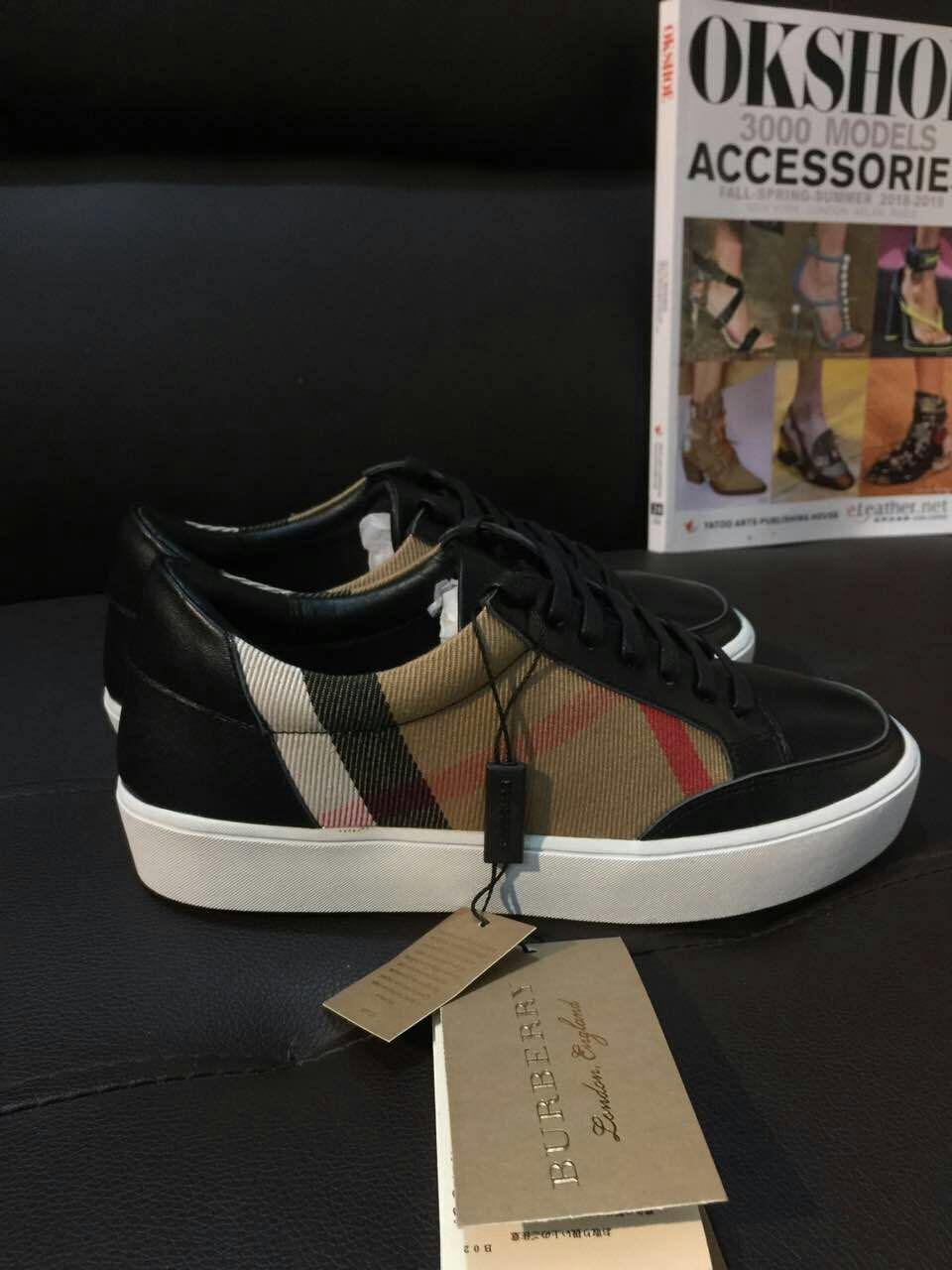 Thumbnail: BURBERRY Leather Sneakers