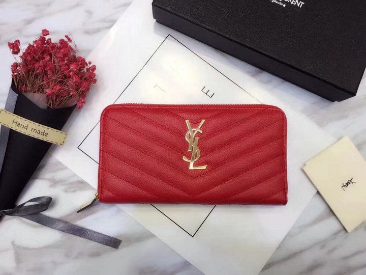 Thumbnail: YSL Strap Classic Leather Wallet