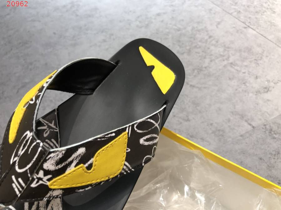 Thumbnail: FENDI Leather Slippers