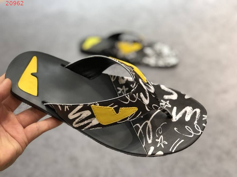 Thumbnail: FENDI Leather Slippers