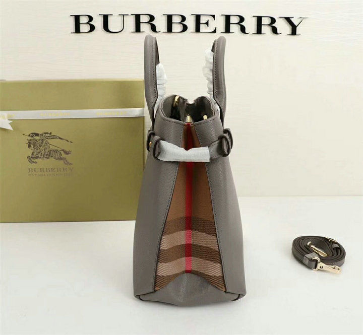 Thumbnail: BURBERRY Banner Leather House Check Bag