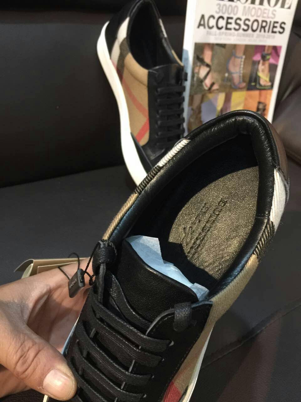 Thumbnail: BURBERRY Leather Sneakers