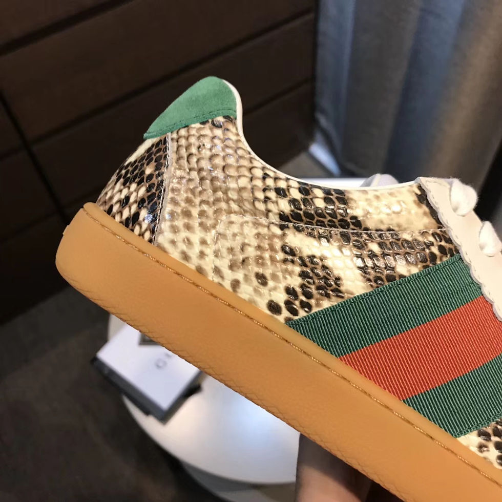 Thumbnail: GUCCI Monogram Canvas Leather Sneaker