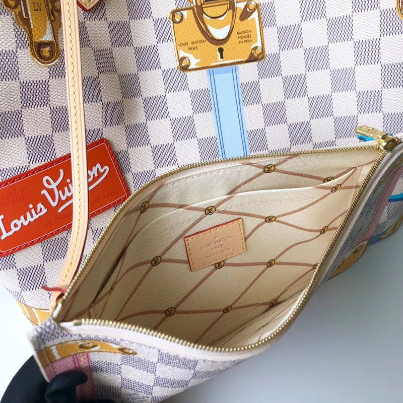 Thumbnail: LOUIS VUITTON Trunks Azur Neverfull MM