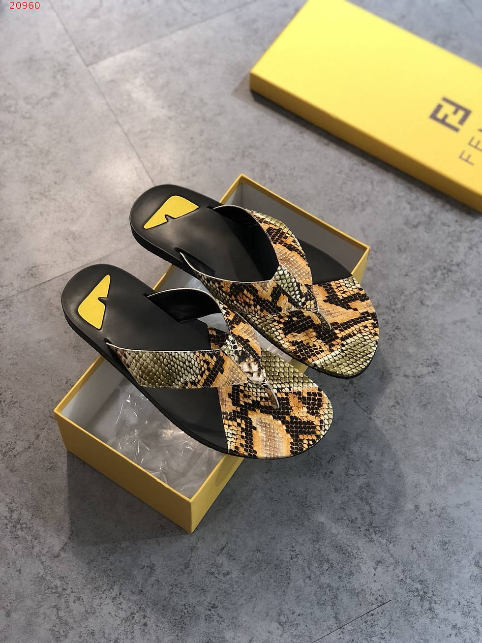 Thumbnail: FENDI Leather Slippers