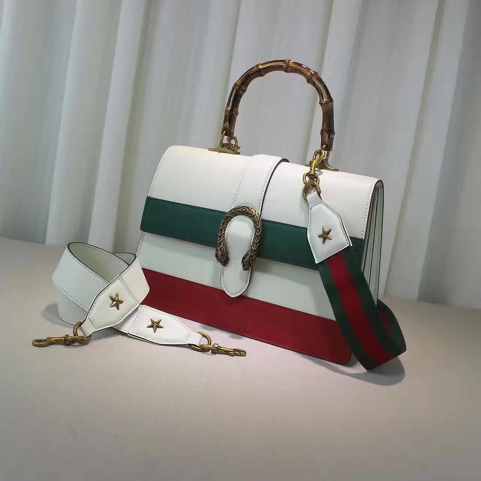 Thumbnail: GUCCI Embroidered Leather Shoulder Bag