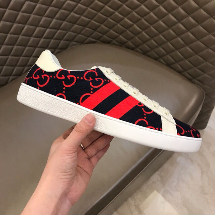 Thumbnail: GUCCI Monogram Canvas Leather Sneaker
