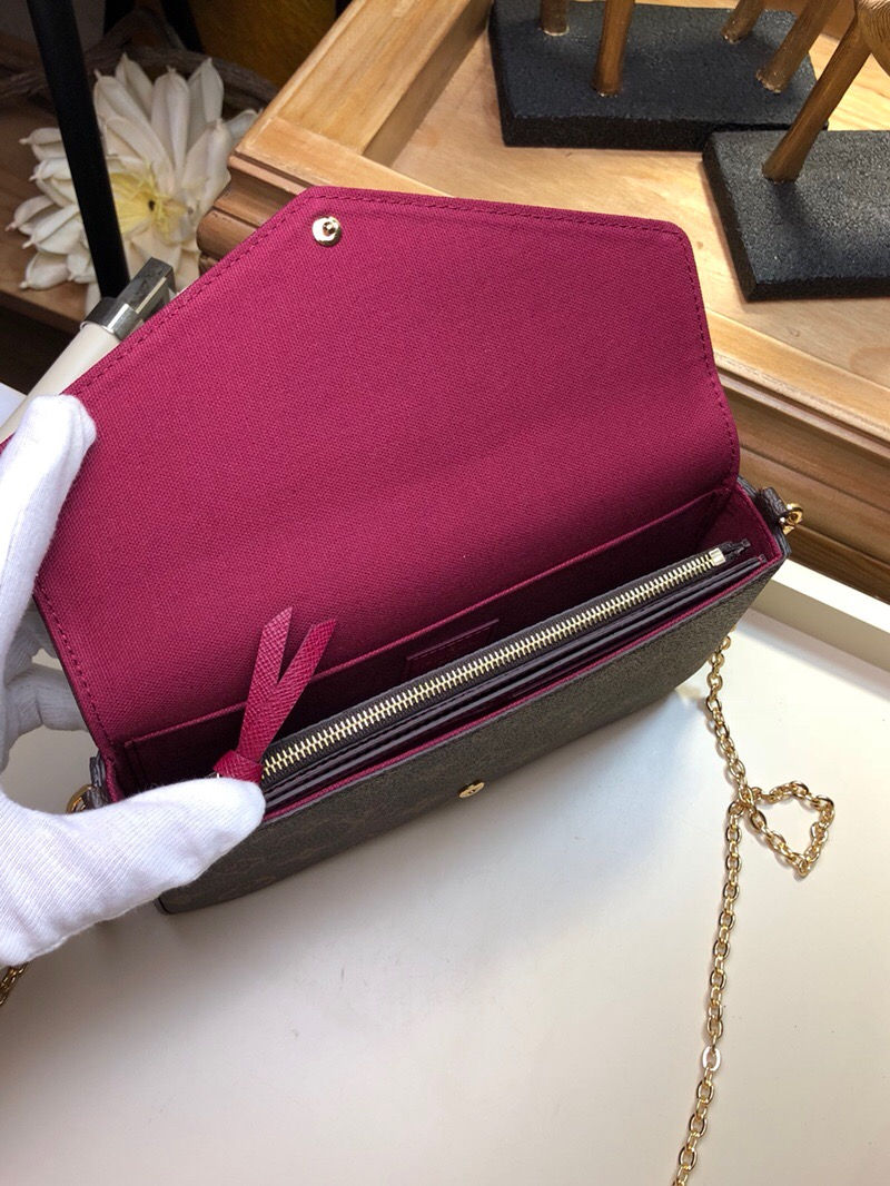 Thumbnail: LOUIS VUITTON Pochette Félicie Leather Purse