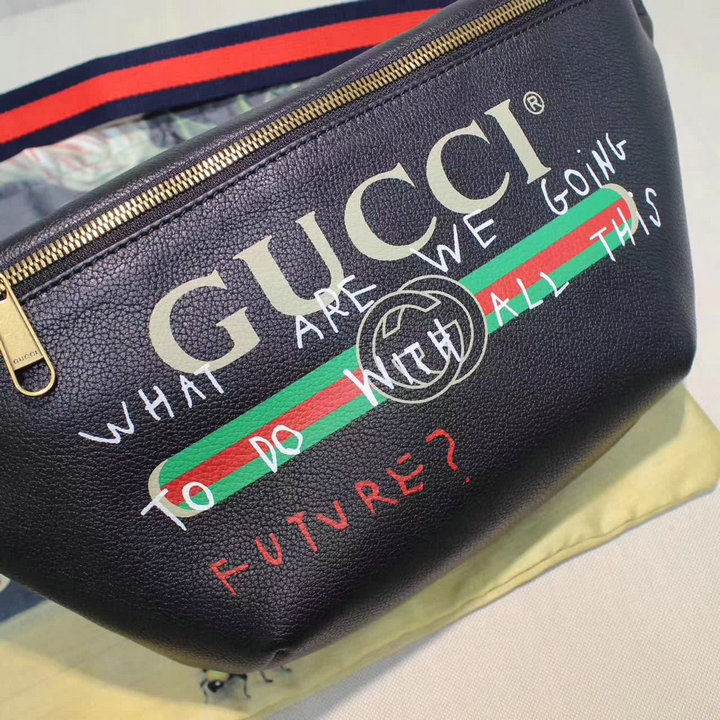Thumbnail: GUCCI Sylvie Leather Waist Shoulder Bag