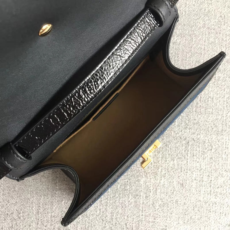 Thumbnail: GUCCI Sylvie GG Velvet Mini Chain Bag