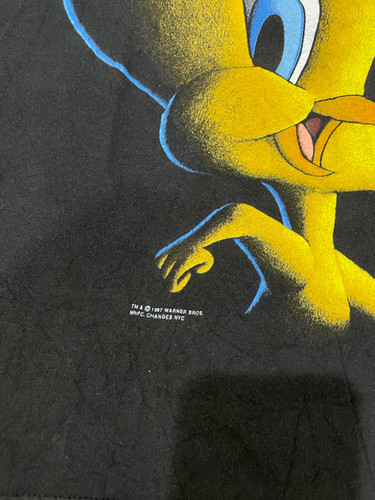 トゥイーティー　Blackout Shadow Tweety ヴィンテージ Vintage tweety bird Black out shadow collection 90s | Garment Vintage