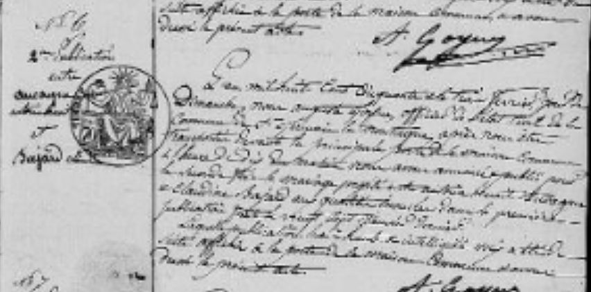 Bans de mariage d'Antoine et Claudine