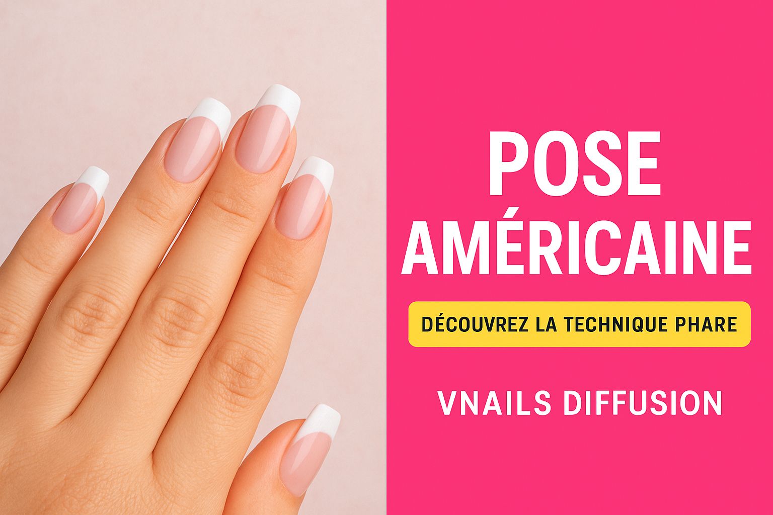 Pose américaine Gel X technique onglerie