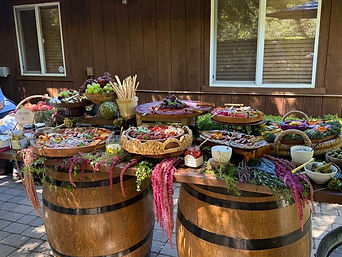 elevated grazing table for 75 guests