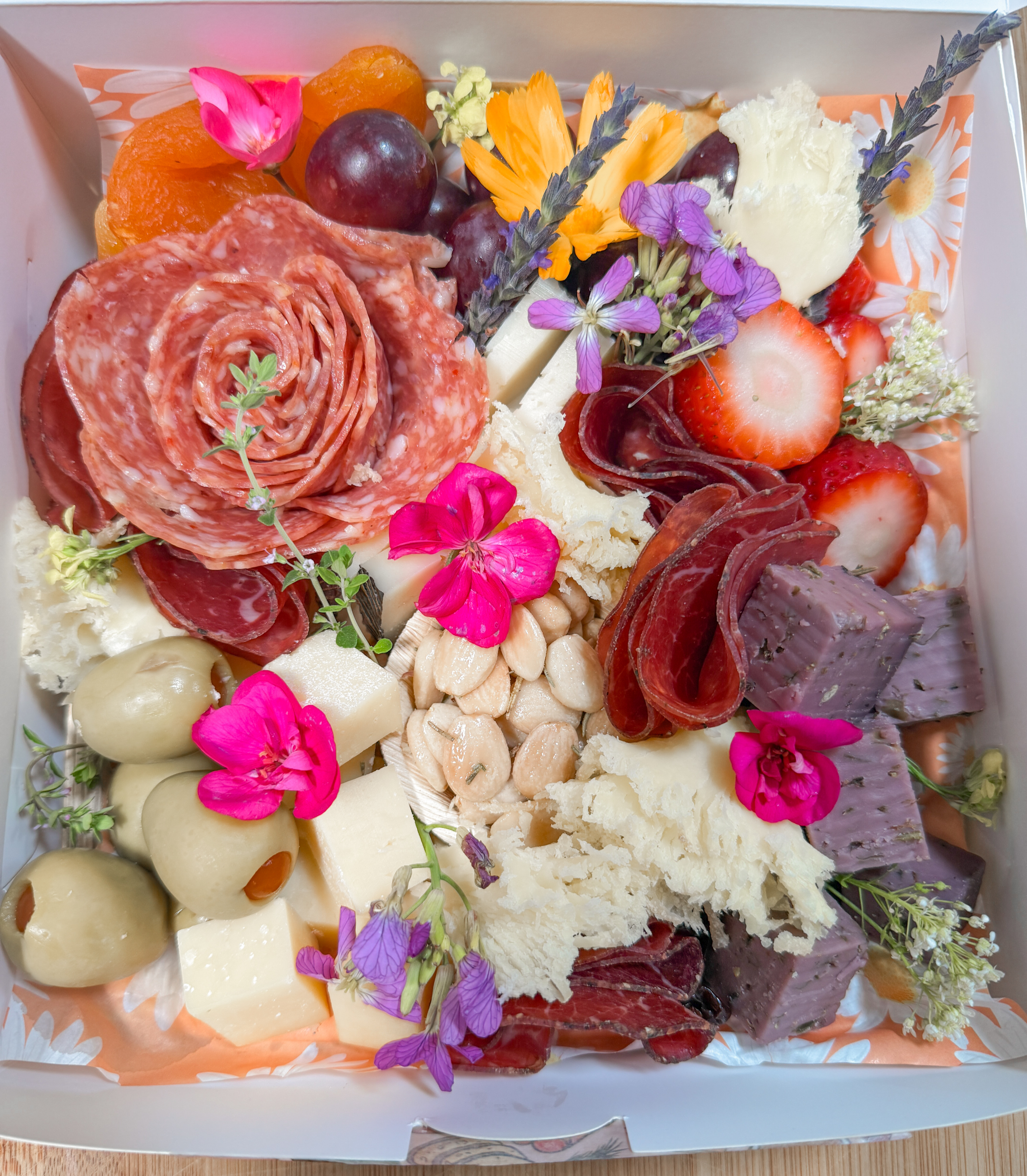Arranged Food and Objects