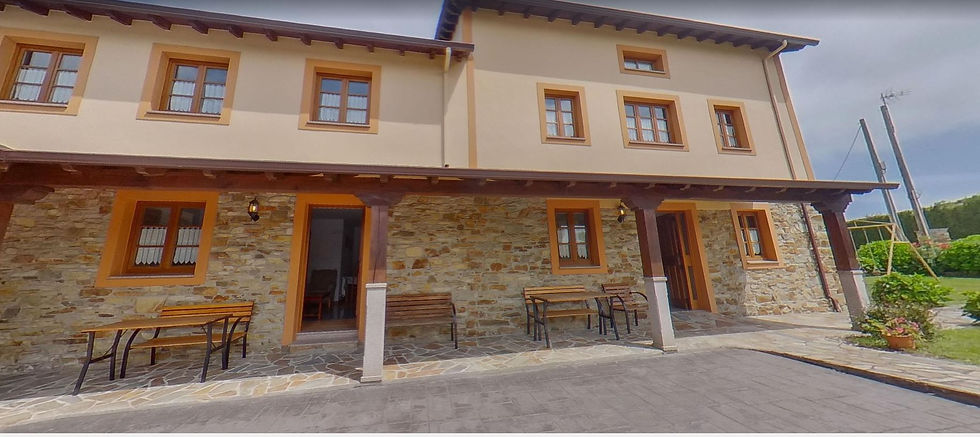 Entrada exterior del apartamento rural