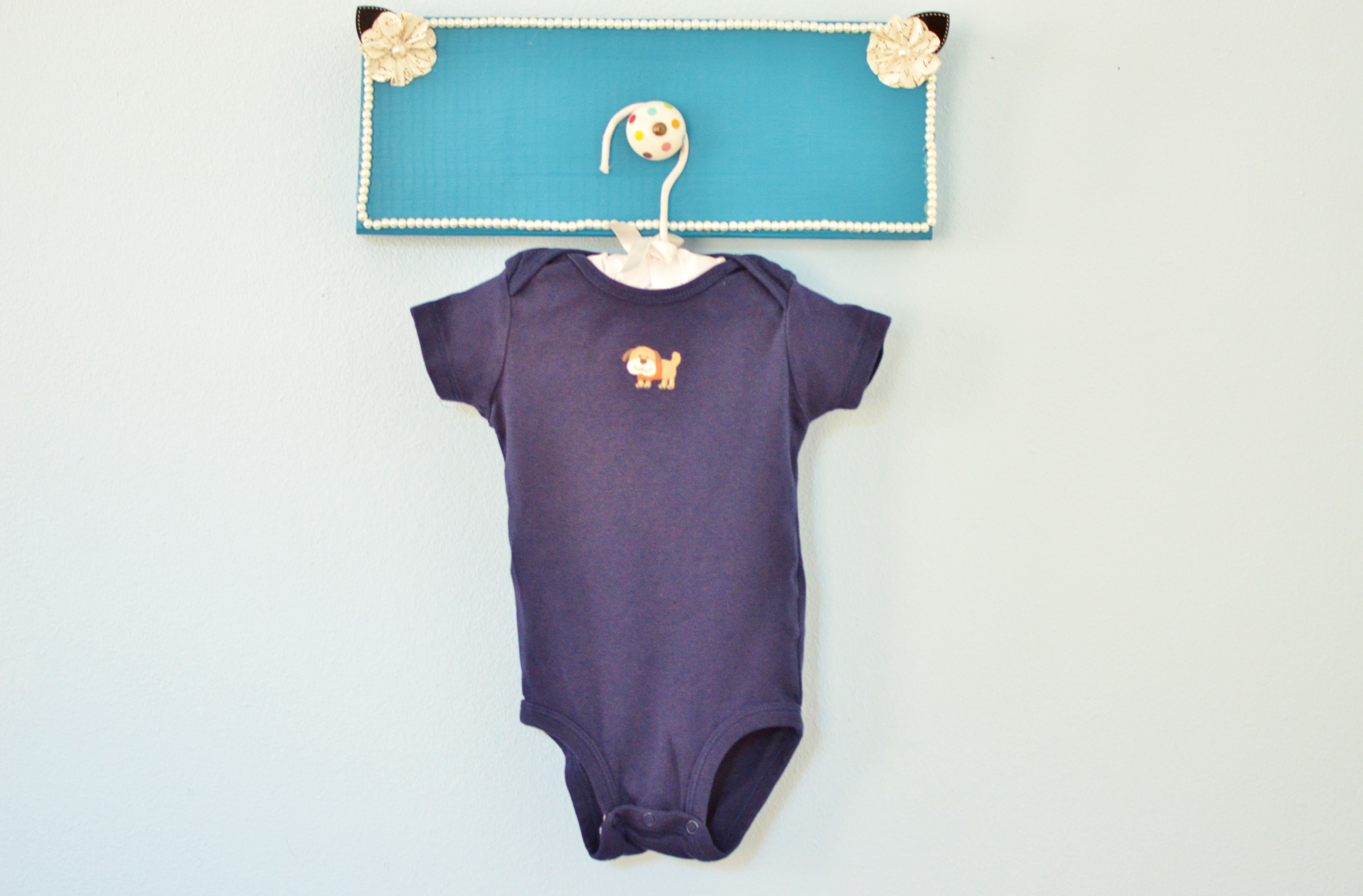 Carter's Navy Puppy Dog Onsie