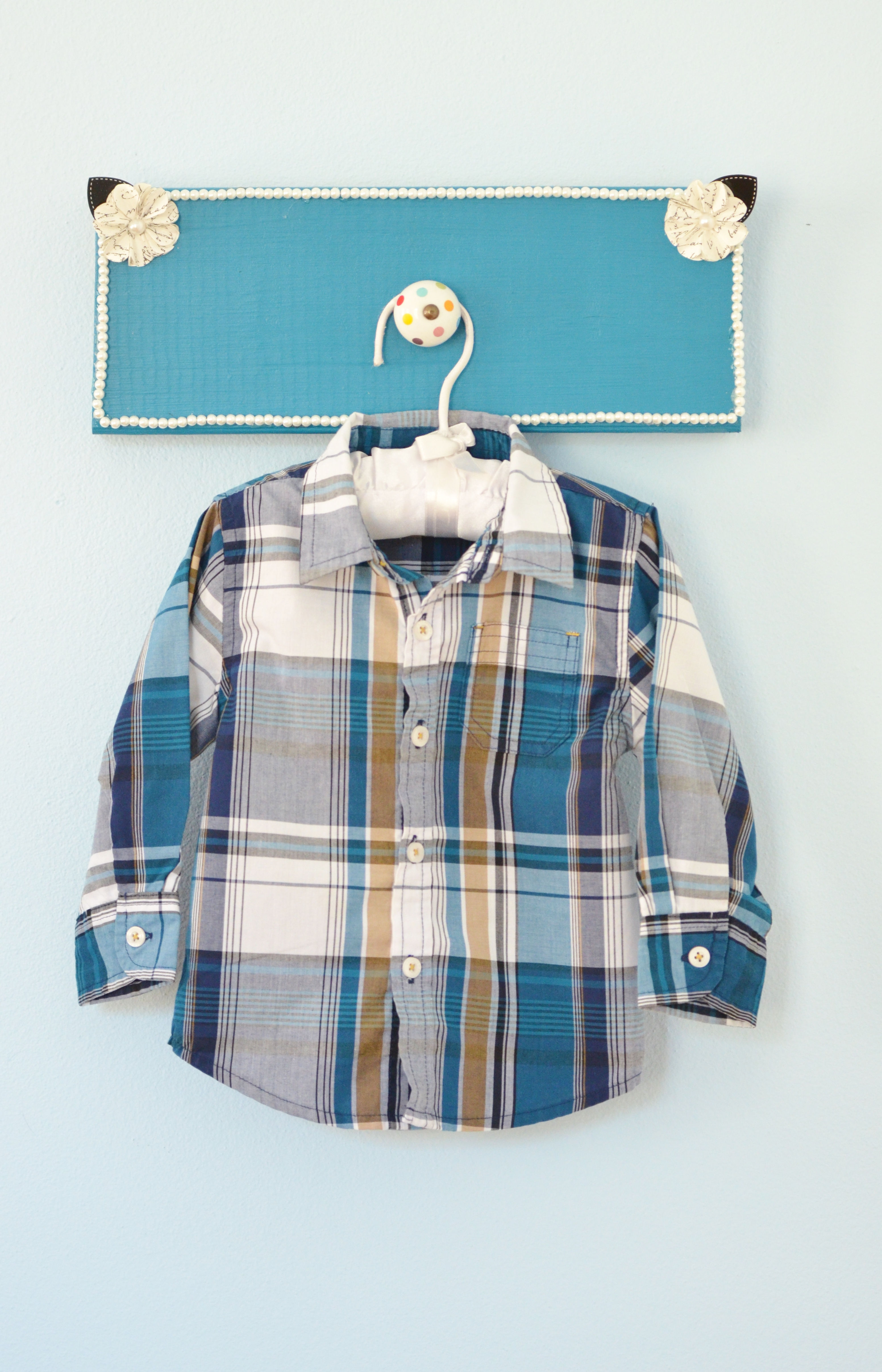 Healthtex Blue Plaid Button Down