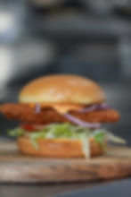 Fried chicken burger