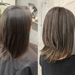 半年放置からの地毛ハイライト