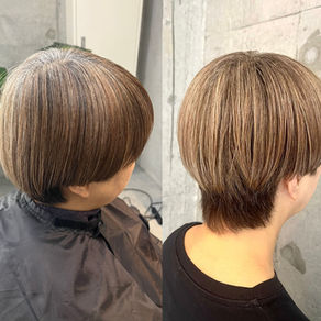 白髪多い方の白髪ぼかし1~3回目